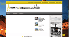 Desktop Screenshot of kremnica.sk