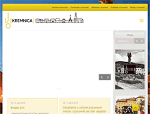 Tablet Screenshot of kremnica.sk